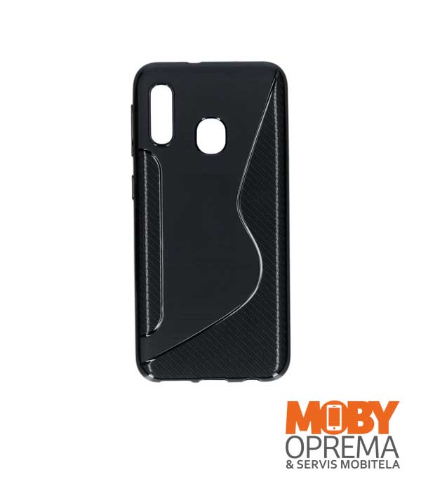 Samsung Galaxy A20 crna silikonska maska - Slika 3