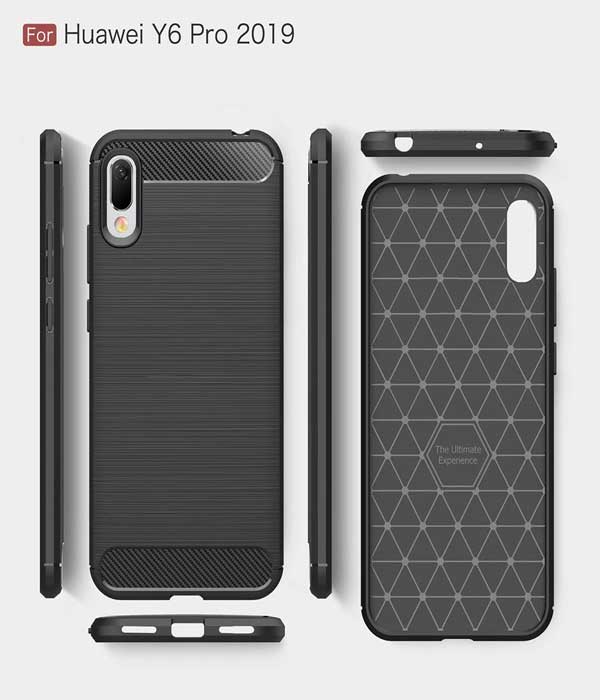 Huawei Y6 Pro 2019 plava premium carbon maska - Slika 2