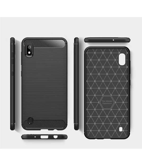 Samsung Galaxy A10 crvena premium carbon maska - Slika 2