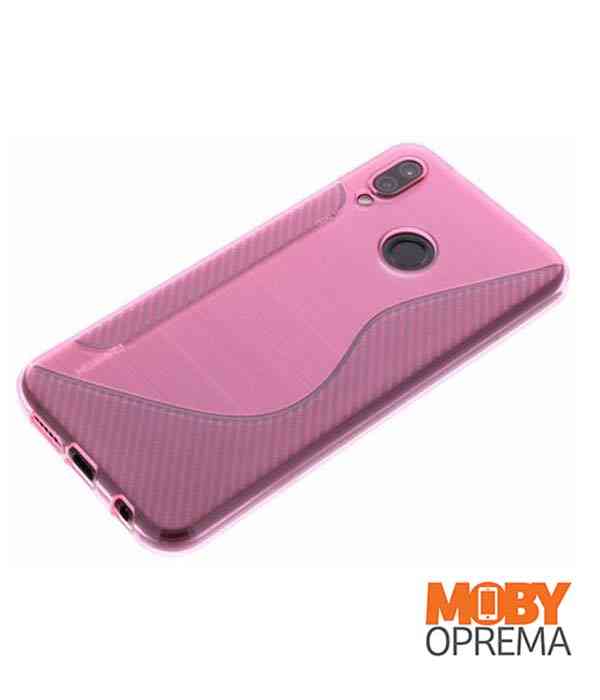 Huawei Y6 2019 roza silikonska maska - Slika 2