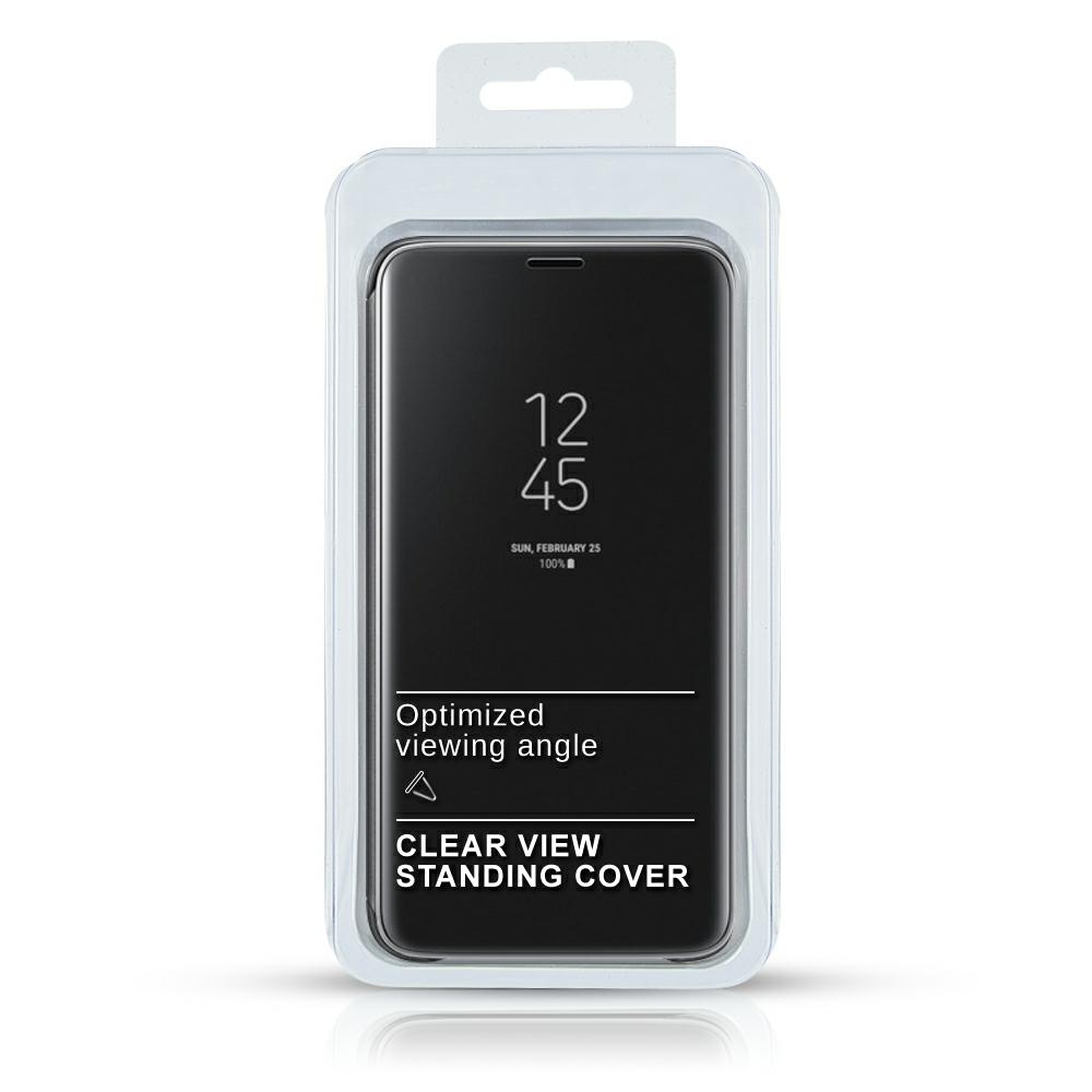 Huawei Mate 20 Pro crna clear view standing cover preklopna torbica - Slika 4