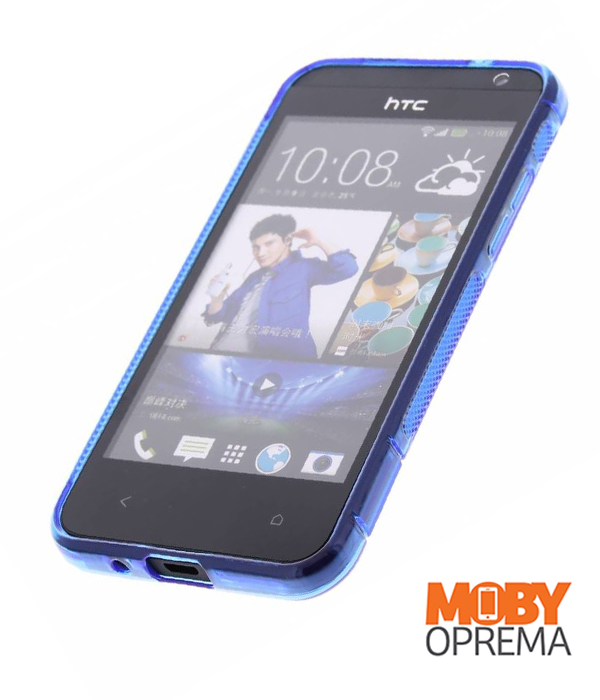 HTC DESIRE 300 plava silikonska maska - Slika 3