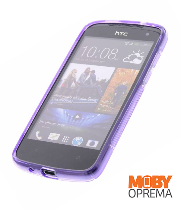 HTC DESIRE 500 prozirna silikonska maska - Slika 18