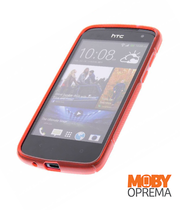 HTC DESIRE 500 crvena silikonska maska - Slika 3