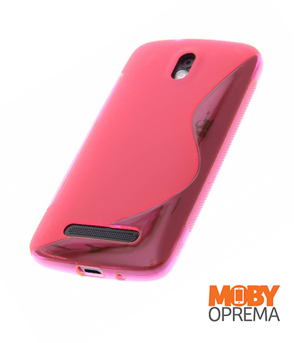 HTC DESIRE 500 roza silikonska maska - Slika 2