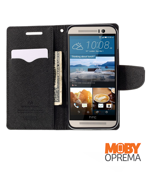 HTC M9 mercury torbica black - Slika 5