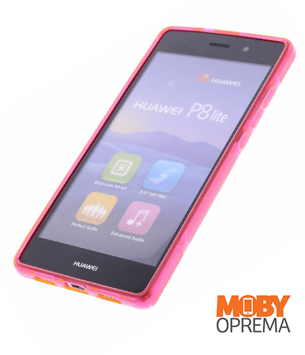Huawei P8 LITE rose gold silikonska maska - Slika 2