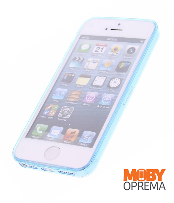 Iphone 5 sky blue ultra slim maska - Slika 3