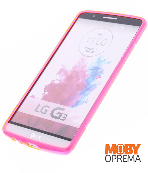 LG G3 roza silikonska maska - Slika 3