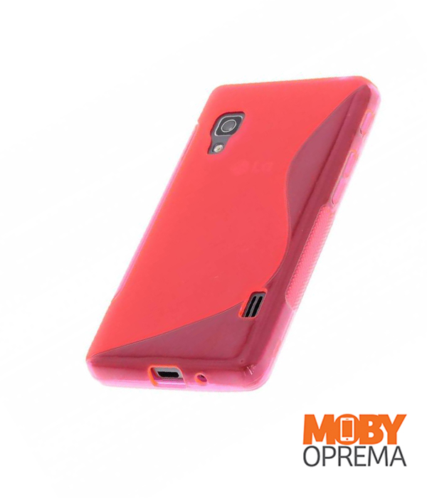 LG L5 2 roza silikonska maska - Slika 2
