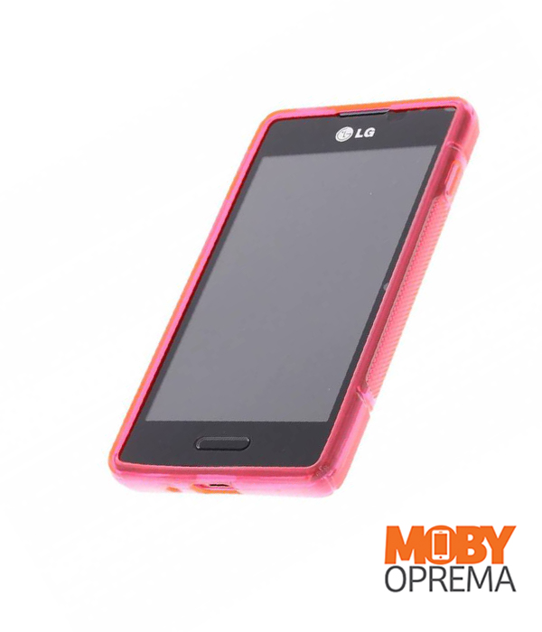 LG L5 2 roza silikonska maska - Slika 3