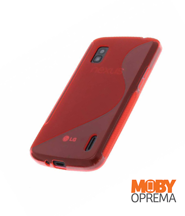 LG NEXUS 4 crvena silikonska maska - Slika 2