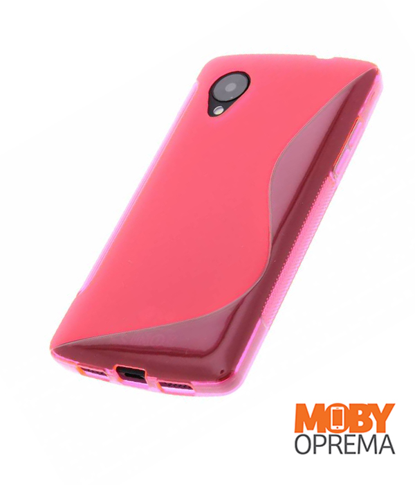 LG NEXUS 5 roza silikonska maska - Slika 2