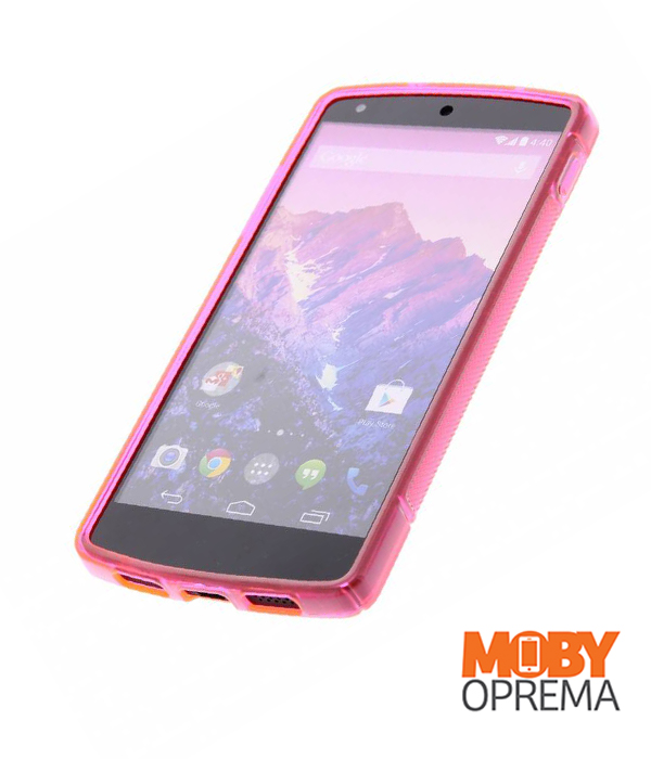 LG NEXUS 5 roza silikonska maska - Slika 3
