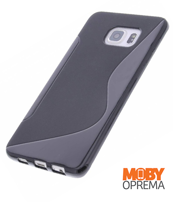 Samsung Galaxy S6 EDGE plus crna silikonska maska - Slika 2