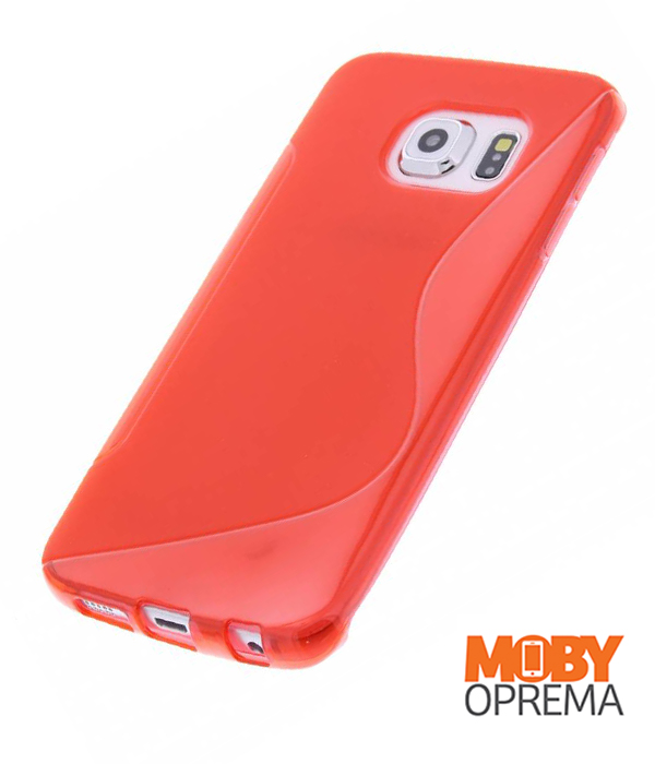 Samsung Galaxy S6 EDGE crvena silikonska maska - Slika 2