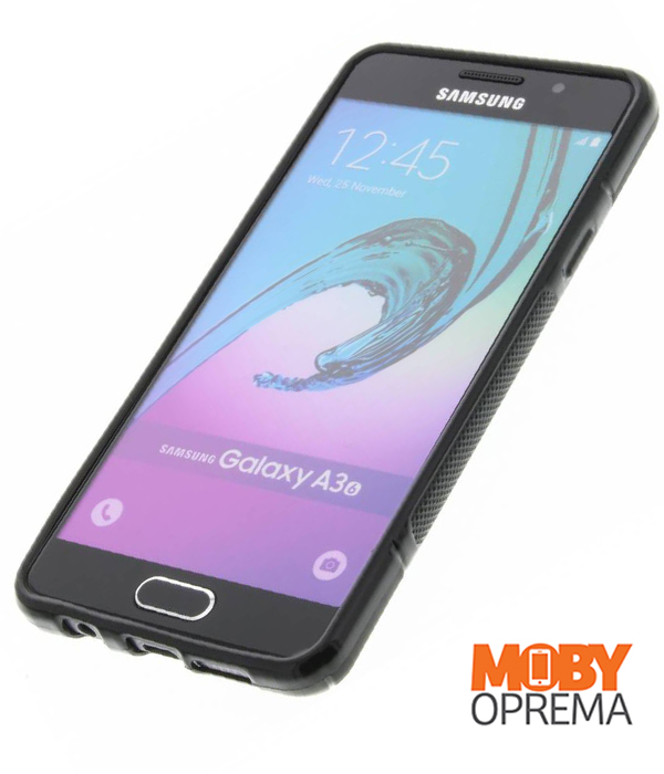 Samsung Galaxy A3 2016 crna silikonska maska - Slika 3