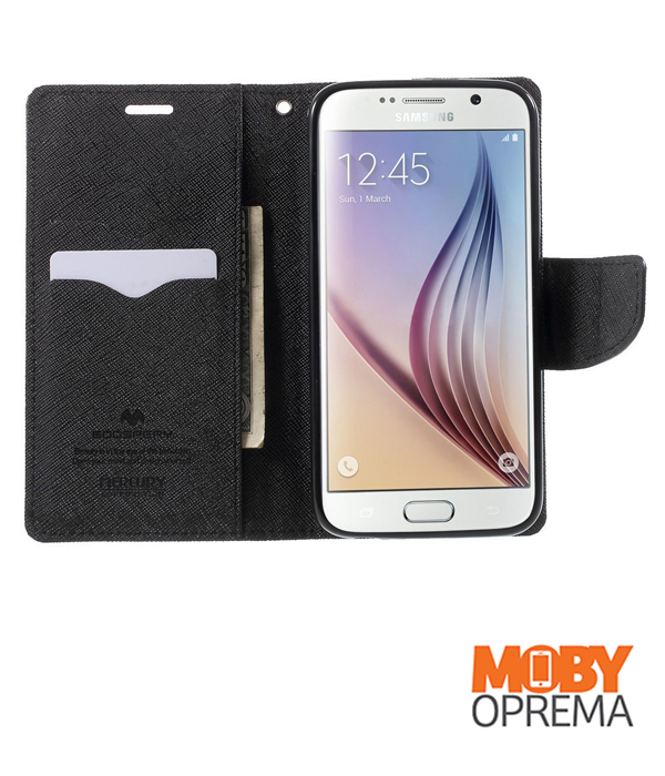Samsung Galaxy S6 EDGE mercury torbica black - Slika 2