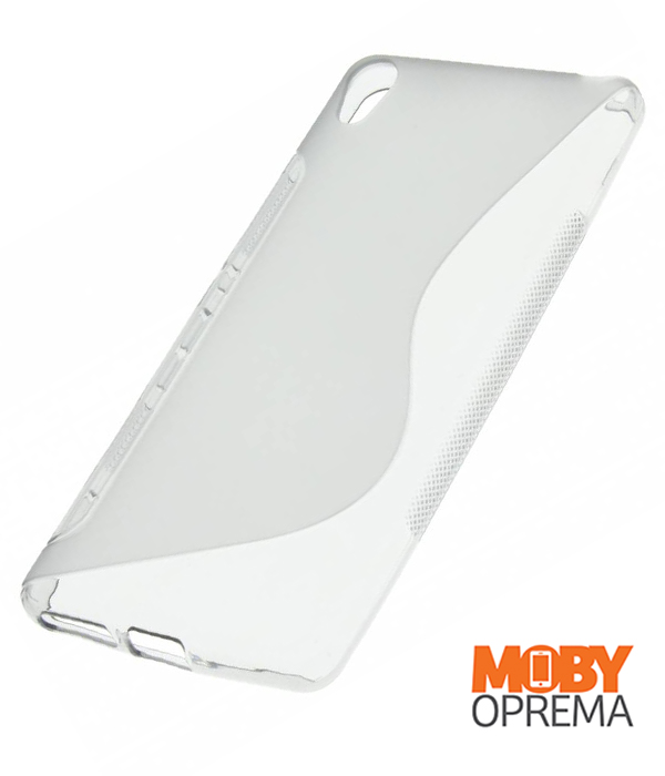 Sony Xperia E5 siva silikonska maska - Slika 2