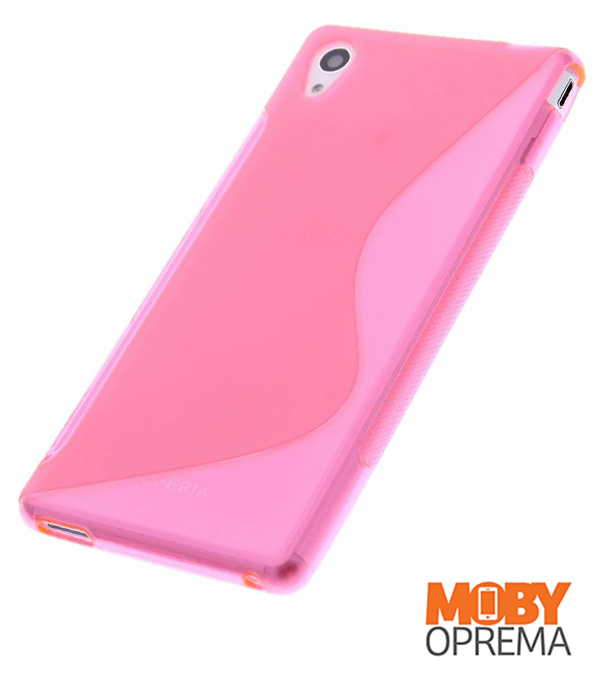Sony Xperia M4 AQUA roza silikonska maska - Slika 2