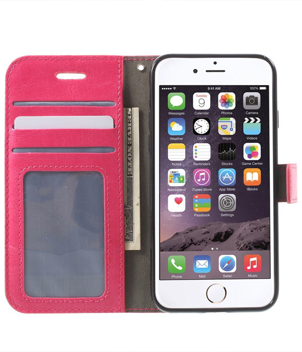 Lenovo K6 roza preklopna torbica - Slika 3