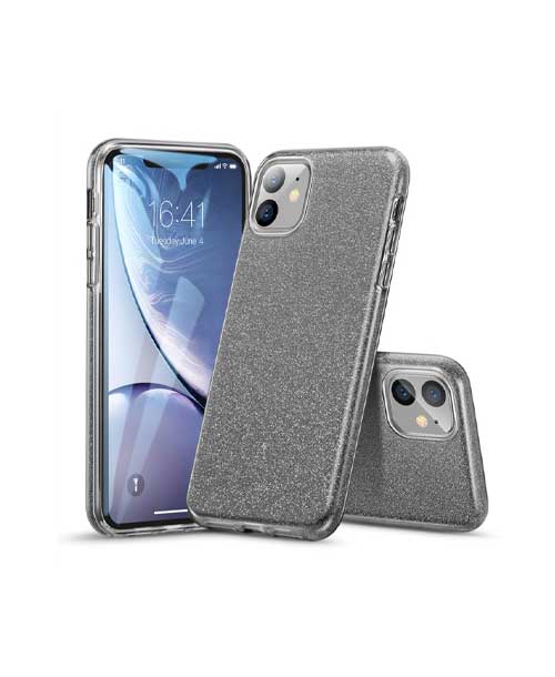 Samsung A40 siva glitter maska - Slika 2
