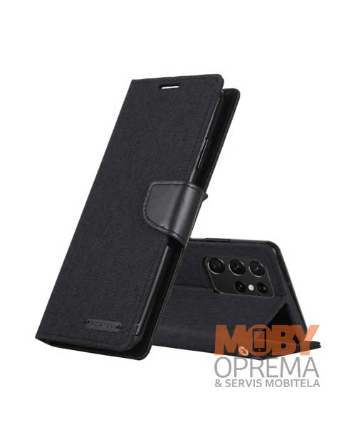 crna canvas diary torbica
