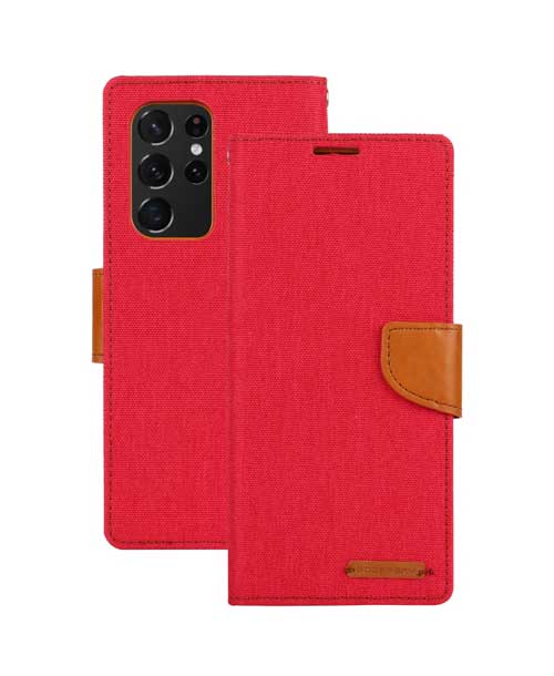 crvena canvas diary torbica