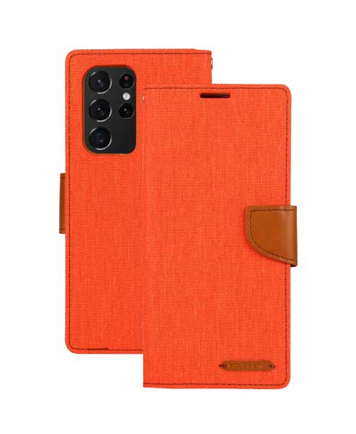 narančasta canvas diary torbica