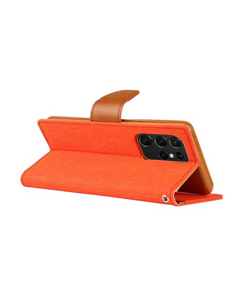 narančasta canvas diary torbica