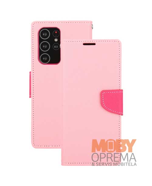 Samsung A32 pink fancy diary torbica