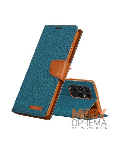 tirkizna canvas diary torbica