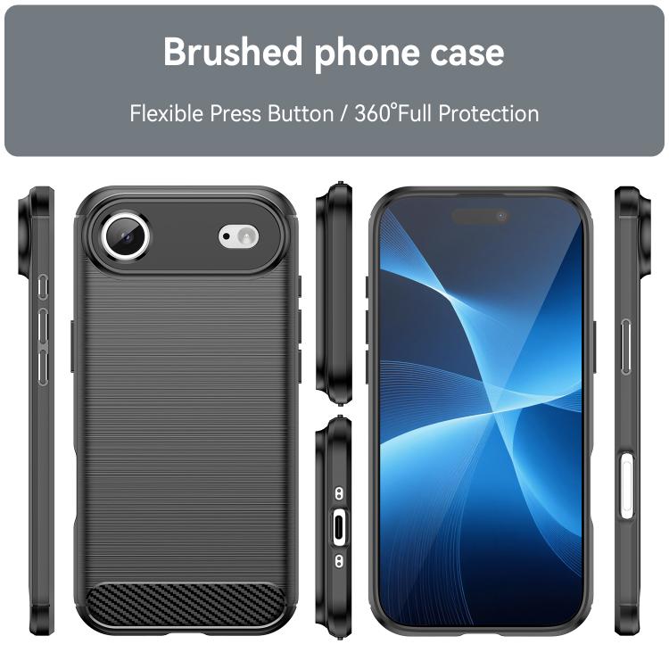 iPhone 17 Air crna premium carbon maska - Slika 2
