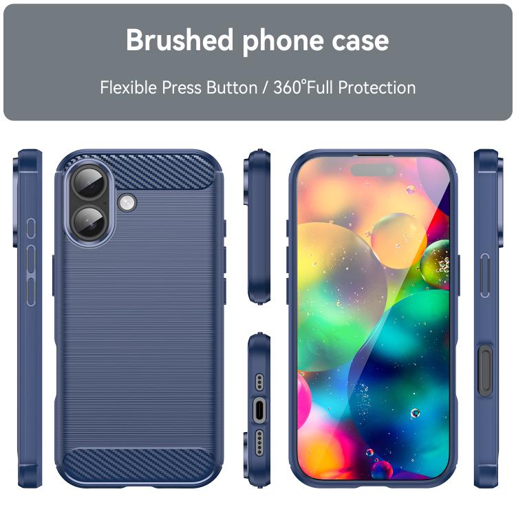 iPhone 17 plava premium carbon maska - Slika 2